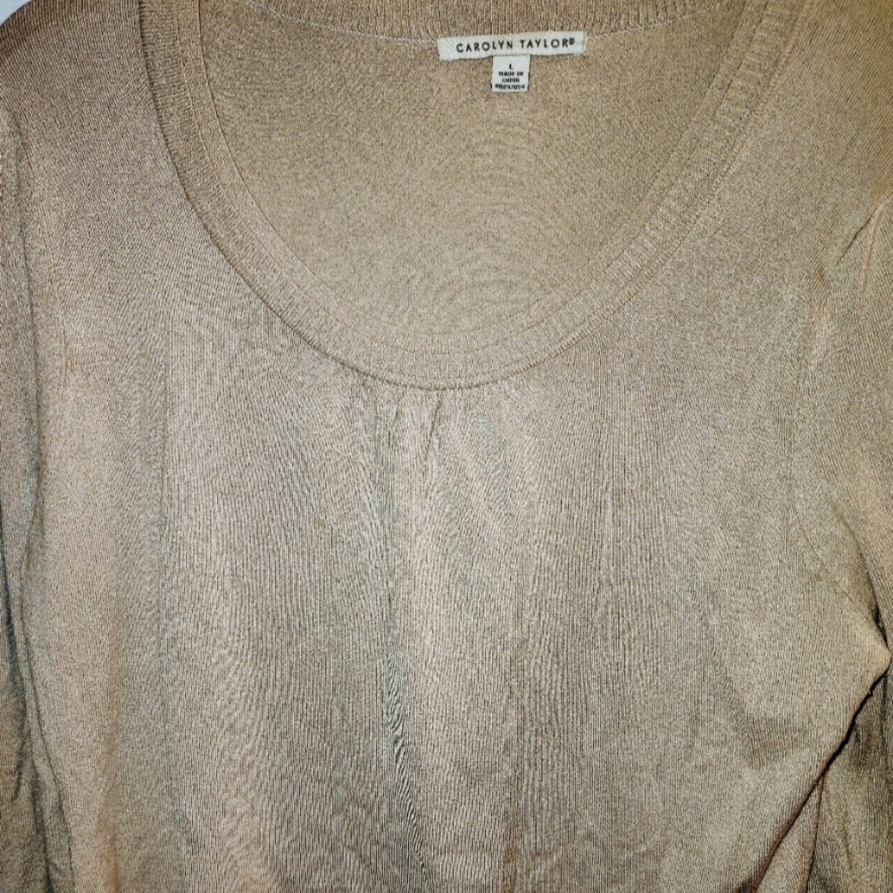 Carolyn Taylor Long Sleeve Scoop Neck Sweater